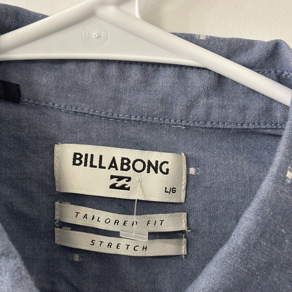 Billabong Blue Patterned Casual Shirt - Picture 5 of 5